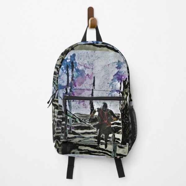Item preview, Escape, forest, free man, free mind, blue sky, collage designed and sold by NessArtByEwa.