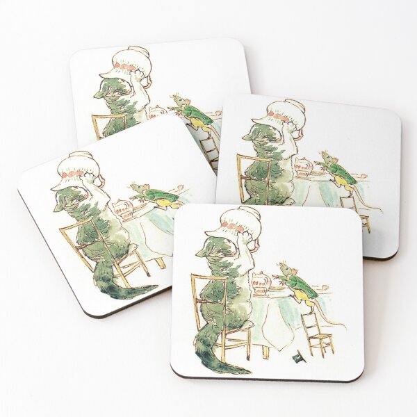 Item preview, Beatrix Potter Vintage Mouse and Cat Illustration  designed and sold by Pinkmagenta.