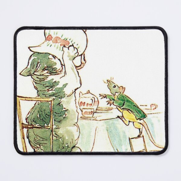 Item preview, Beatrix Potter Vintage Mouse and Cat Illustration designed and sold by Pinkmagenta.