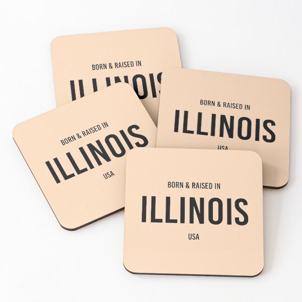 Artikelvorschau, Geboren und aufgewachsen in Illinois entworfen und verkauft von qdesigns-az.