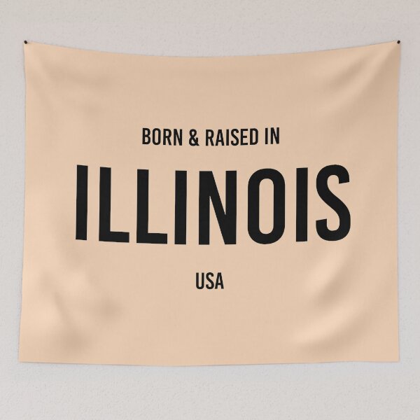 Item preview, Born & Raised in Illinois designed and sold by qdesigns-az.