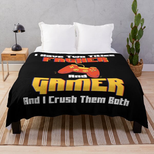 Item preview, I Have Two Titles Father And Gamer And I Crush Them Both, Funny Gaming Gift For Couples, Humour Gaming Present For Boys, Best Christmas Presents For Pc Gamers, For Computer Gamers designed and sold by RedHive.