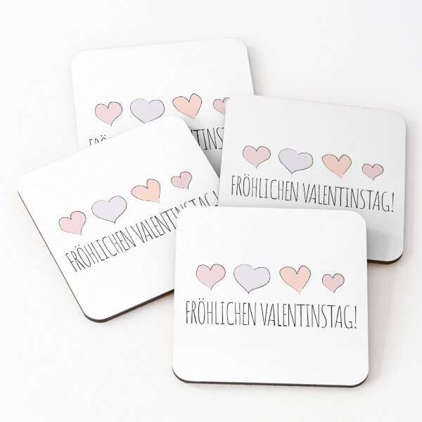 Item preview, Pink "Fröhlichen Valentinstag!" designed and sold by MC Art Studio.
