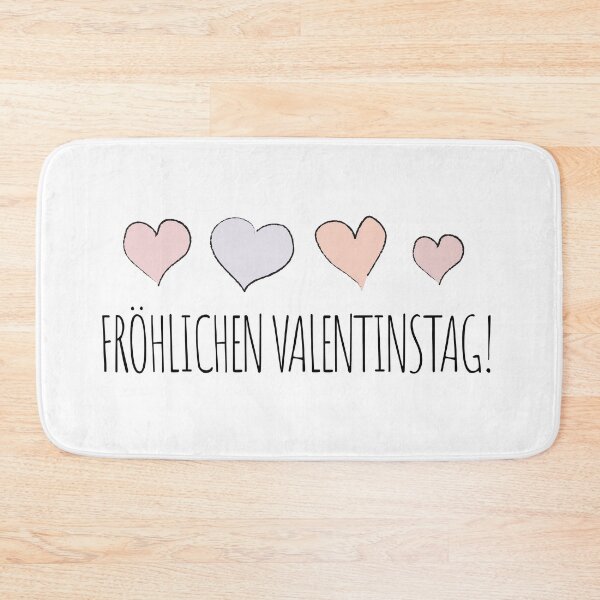 Item preview, Pink "Fröhlichen Valentinstag!" designed and sold by MC Art Studio.