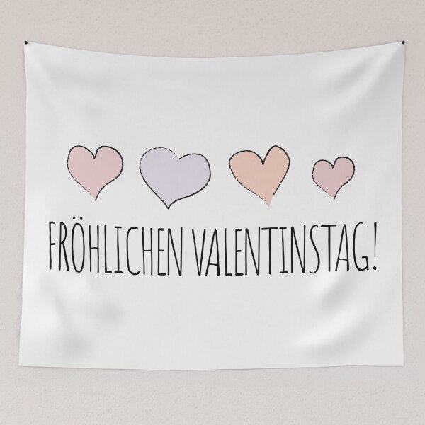 Item preview, Pink "Fröhlichen Valentinstag!" designed and sold by MC Art Studio.