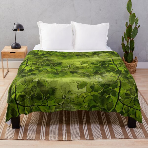 Item preview, abstract green background with leaves designed and sold by Apparel Fashion.