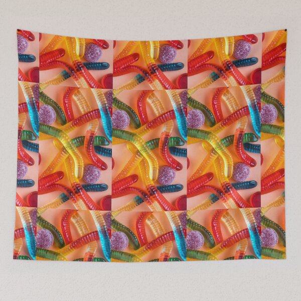 Item preview, Colorful Candy Gummy Worms  designed and sold by newburyboutique.