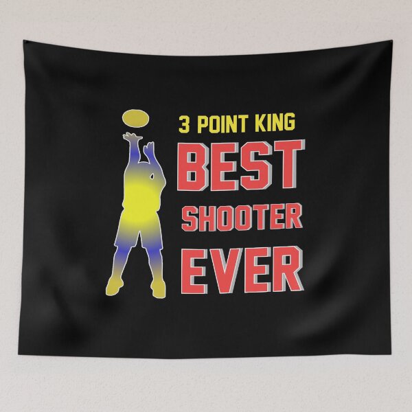Item preview, artwork best shooter ever three point king basketball fans art designed and sold by Havic  Tees.