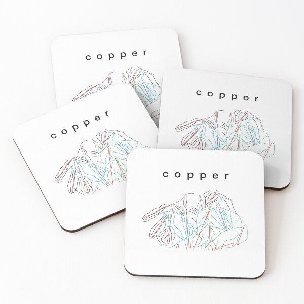 Item preview, Copper Ski Map designed and sold by PowderandSki.