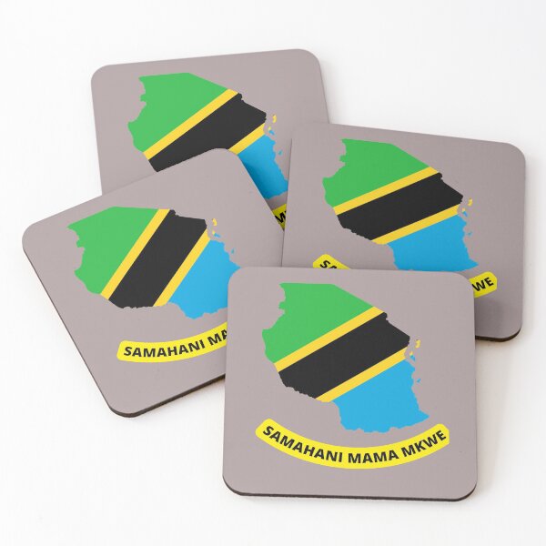 Item preview, Samahani Mama Mkwe Swahili Language meaning Sorry Mother In Law with Tanzania Map and Flags Colour designed and sold by MindsetDesign.