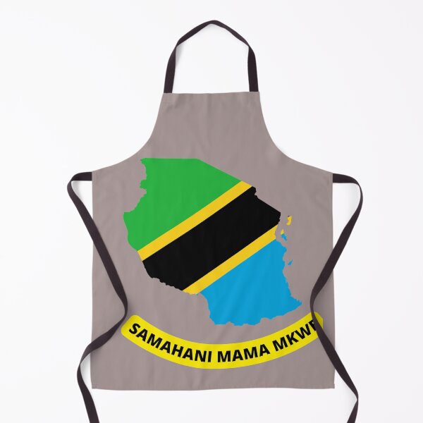 Artikelvorschau, Samahani Mama Mkwe Swahili Sprache bedeutet Entschuldigung Schwiegermutter mit Tansania Karte und Flaggenfarbe entworfen und verkauft von MindsetDesign.