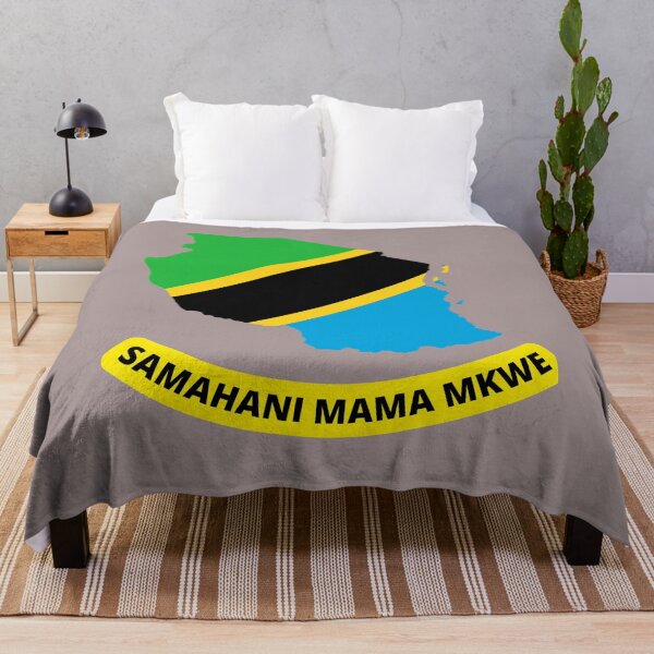 Artikelvorschau, Samahani Mama Mkwe Swahili Sprache bedeutet Entschuldigung Schwiegermutter mit Tansania Karte und Flaggenfarbe entworfen und verkauft von MindsetDesign.