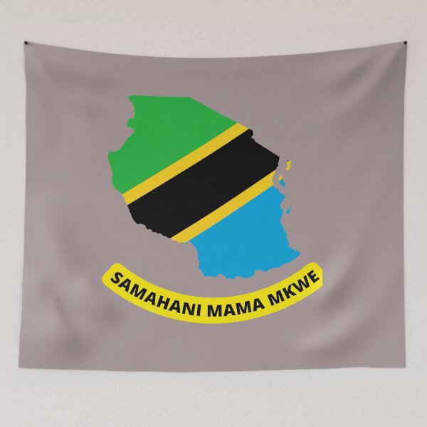 Item preview, Samahani Mama Mkwe Swahili Language meaning Sorry Mother In Law with Tanzania Map and Flags Colour designed and sold by MindsetDesign.