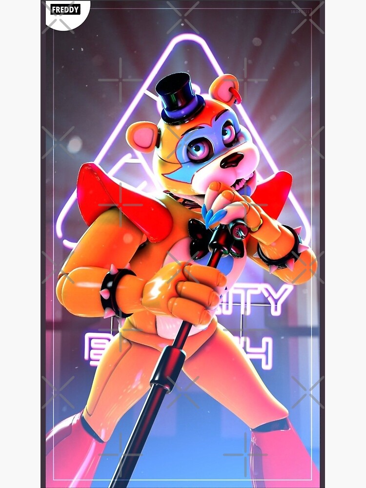 Five Nights At Freddys Security Breach Glamrock Freddy Poster For Sale By Lookaz Redbubble 7582