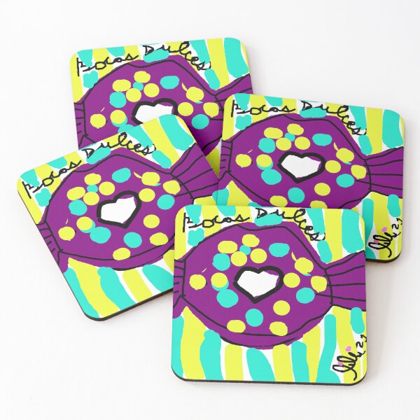 Item preview, Series: Sweet Mouths Violet blue and yellow polka dots designed and sold by LileskaDiaz.