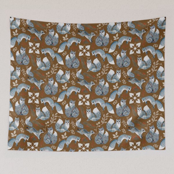 Item preview, Snow Fox Pattern, Winter Fox, Phone Case designed and sold by JoesCornerStore.