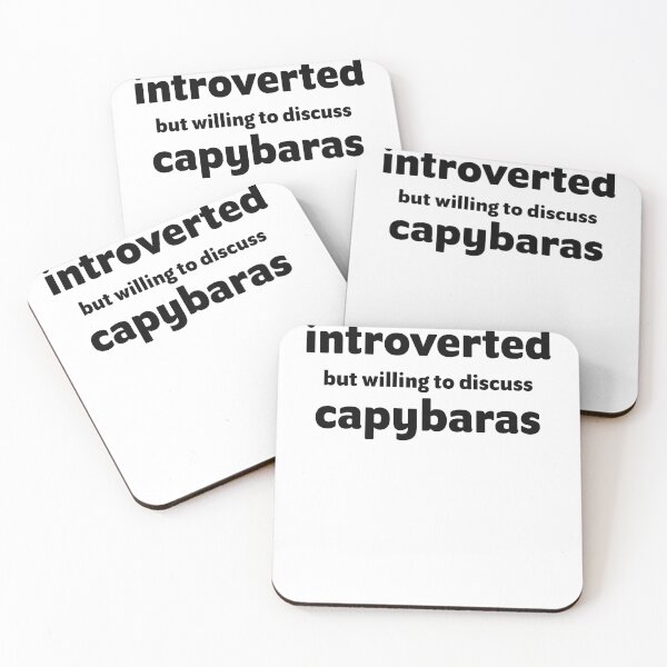 Item preview, Introverted But Willing To Discuss Capybaras designed and sold by ArteSilenziosa.