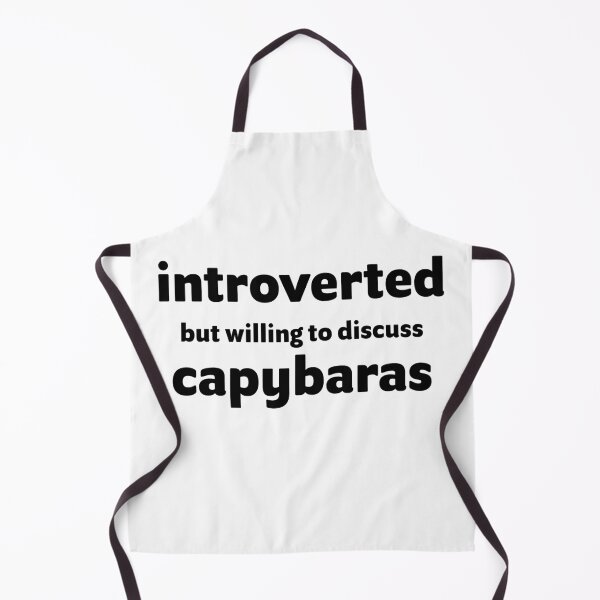 Item preview, Introverted But Willing To Discuss Capybaras designed and sold by ArteSilenziosa.