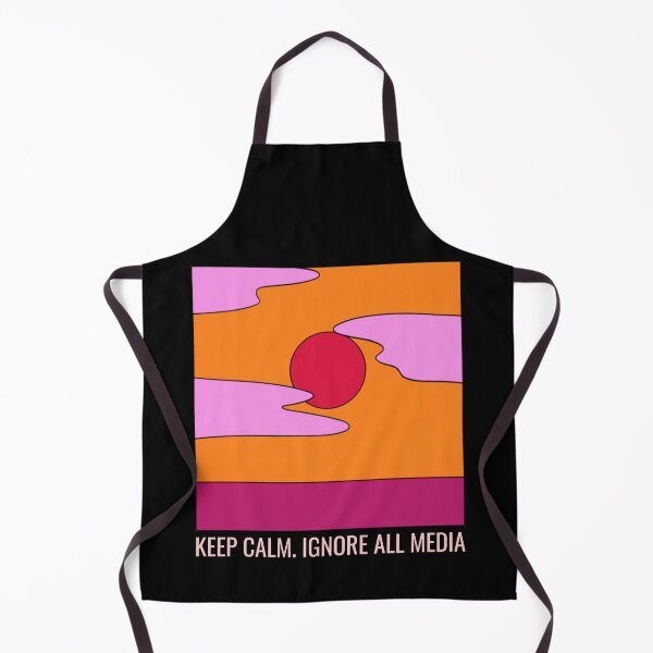 Item preview, Keep Calm, Just Ignore All Media. Calming sunset sky, pink text, capitals designed and sold by JellyBeenzz.