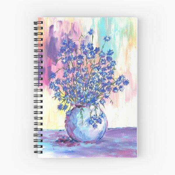 Item preview, Cornflowers in a vase designed and sold by Art by Veya.