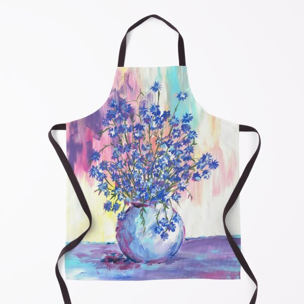 Item preview, Cornflowers in a vase designed and sold by Art by Veya.