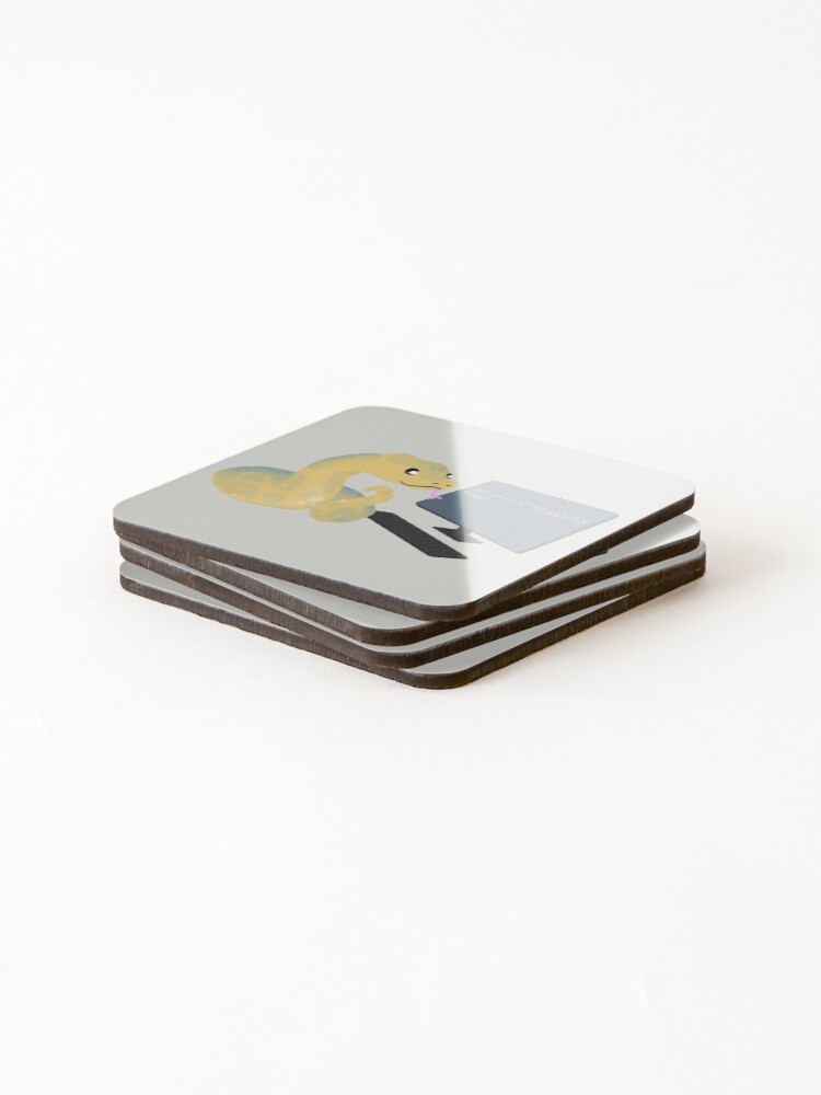 Thumbnail 4 of 5, Coasters (Set of 4), Python learns python designed and sold by visualizards.