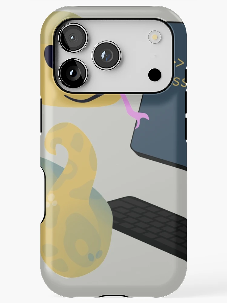 Thumbnail 1 of 4, iPhone Case, Python learns python designed and sold by visualizards.