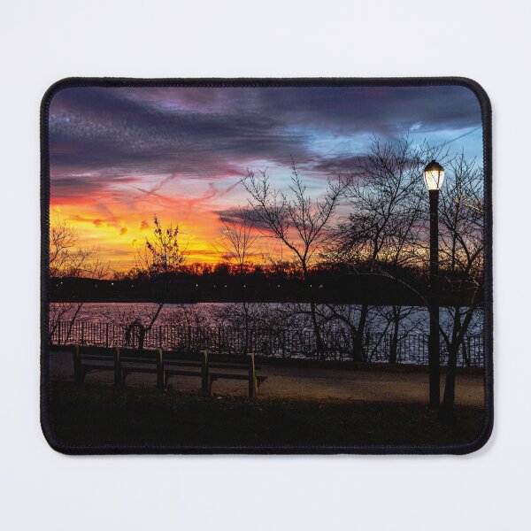 Item preview, Sunset, Bench and Lamp post designed and sold by ShootFirstNYC.