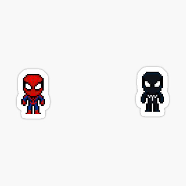 Vista previa del artículo con la obra «Conjunto de pegatinas Pixel Spider I», diseñado y vendido por Pixelfig.