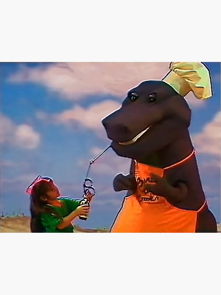 Barney a day at the beach chef barney premium matte vertical poster