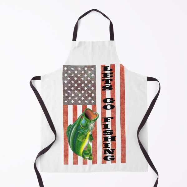 Item preview, Lets Go Fishing Flag USA Large Mouth Bass designed and sold by KeysTreasures.