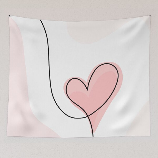 Item preview, Heart One Line Art - Abstract Heart Single Line - Heart Continuous Line designed and sold by Mrs-PenLine.