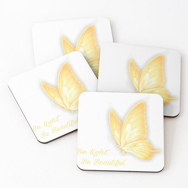 Item preview, Golden Butterfly "Be light Be beautiful" designed and sold by Atres89.