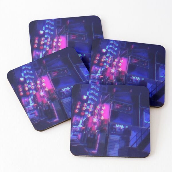 Item preview, Cyberpunk City Street Japan designed and sold by KalenaDraws.