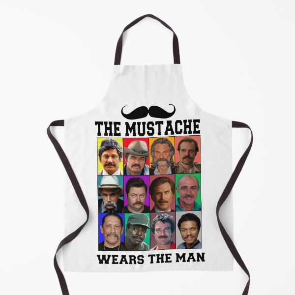Item preview, THE MUSTACHE WEARS THE MAN designed and sold by CULTORAMA.