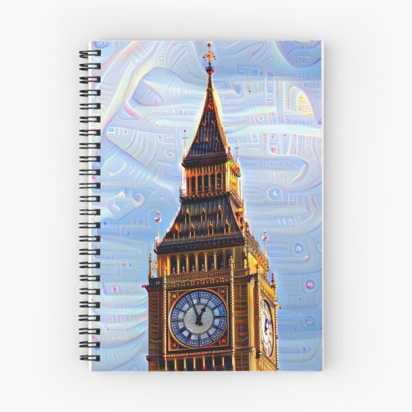 Item preview, Big Ben London eye British deep dream AI generated neural network designed and sold by DeepDreamFiore.