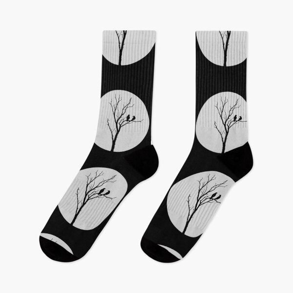 Item preview, Silhouette raven, tree and moon nature designed and sold by Faty-Za.