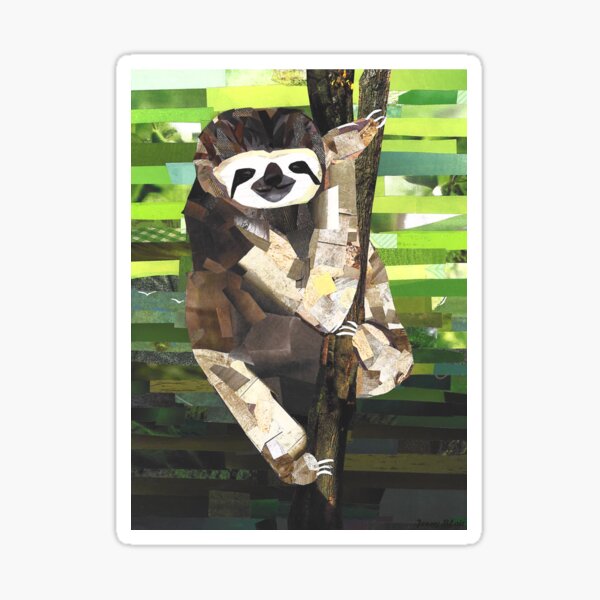 Item preview, Sloth Collage designed and sold by jennyblairarts.