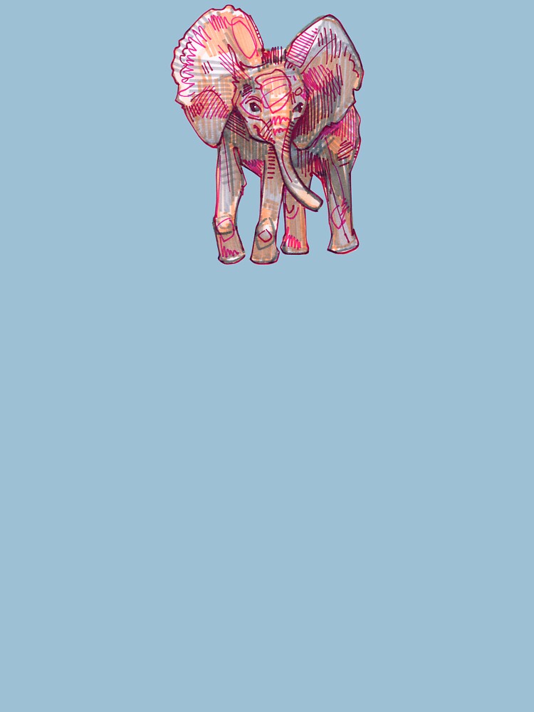 Elephant Baby Drawing - 2011 by gwennpaints