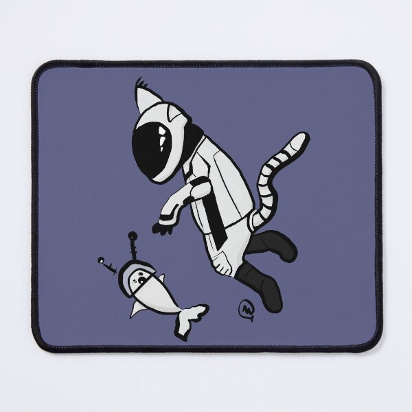 Item preview, Funny Cat And Fish In Space - Funny Animal In Space designed and sold by ViewerEqualsPhoton.