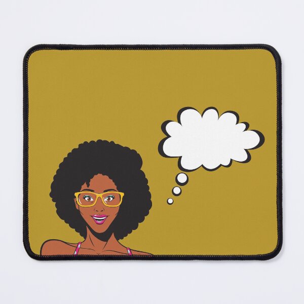 Item preview, African American Black ~ Bespectacled Black Woman Pop Art designed and sold by haRexia.