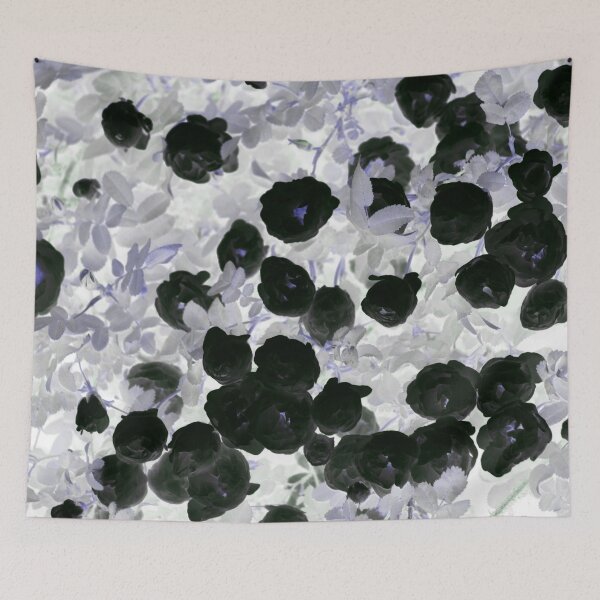 Item preview, Floral Motives with Blooming Small Black and Grey  Roses designed and sold by IraNiva.