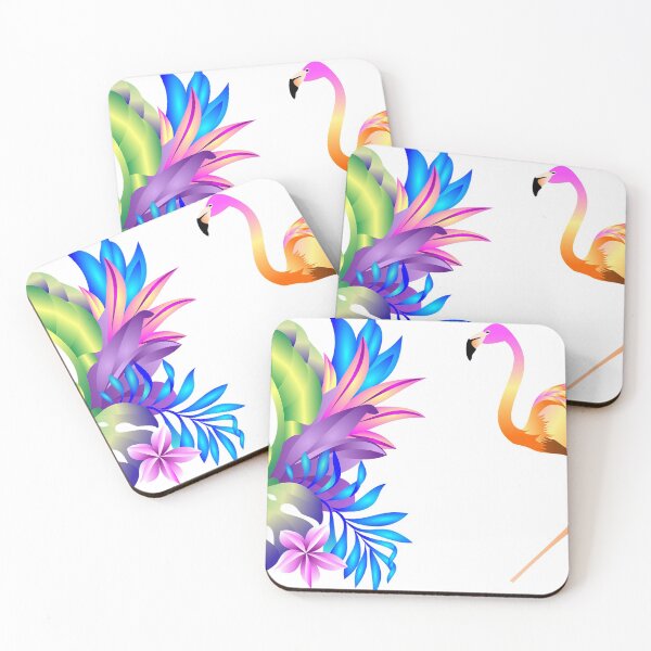Item preview, PINK FLAMINGO - LEAVES designed and sold by Kwayako.