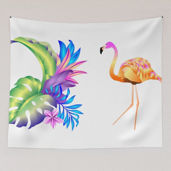 Item preview, PINK FLAMINGO - LEAVES designed and sold by Kwayako.