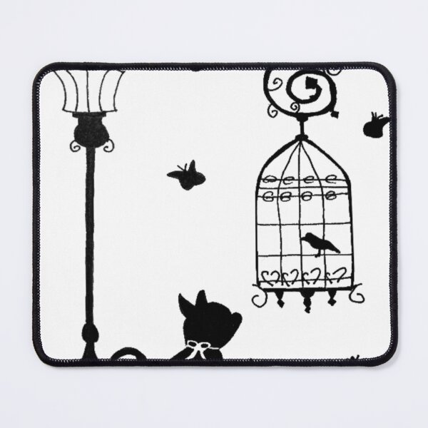 Item preview, Cat and a little bird designed and sold by shipperfangirl.