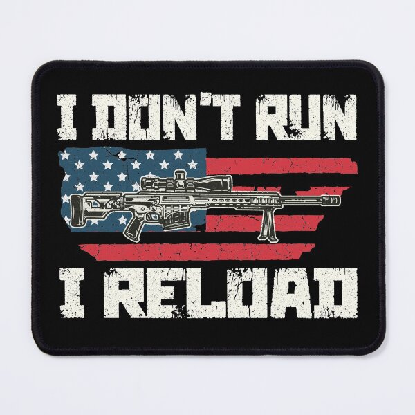 Item preview, American Gun Owners I Don't Run I Reload Vintage US Flag designed and sold by Wadia Hamda.