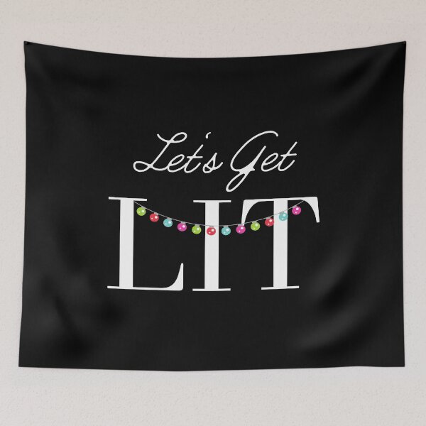 Item preview, Let's Get LIT Christmas lights designed and sold by MyMerch4u.