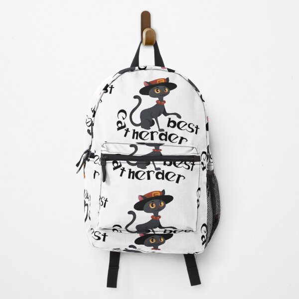 Item preview, Cute black cat herder designed and sold by PastaPrint.
