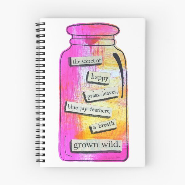 Item preview, The Secret of Happy - found poetry jar designed and sold by thephoenixsoul.
