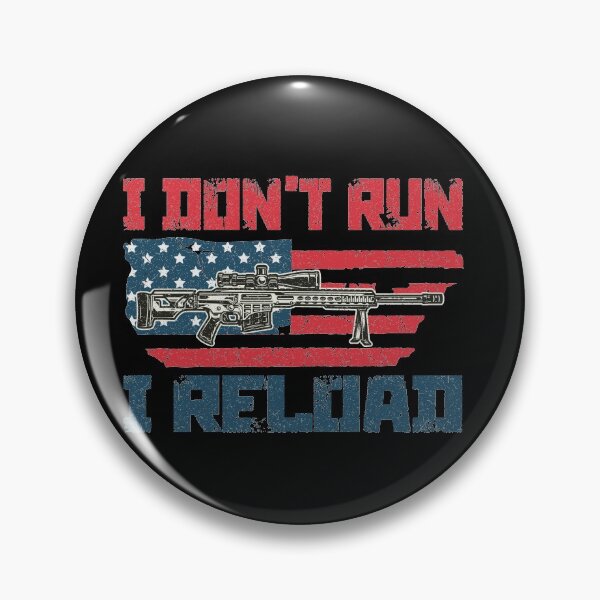 Item preview, American Gun Owners I Don't Run I Reload Vintage US Flag designed and sold by Wadia Hamda.
